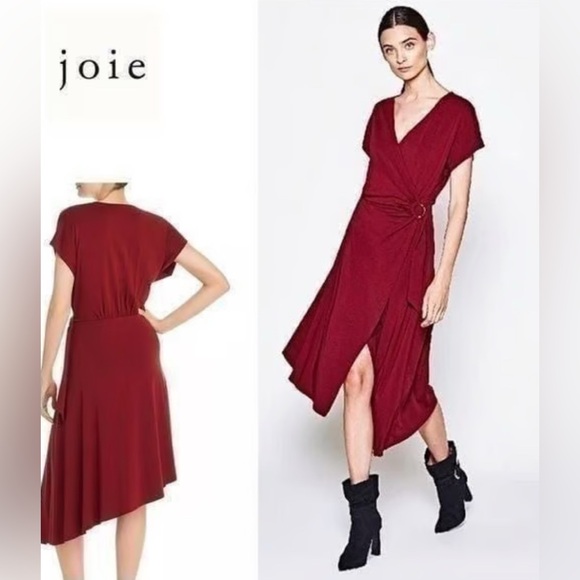 Joie Dresses & Skirts - NWT Joie Anjula Topanga Red Wrap Dress